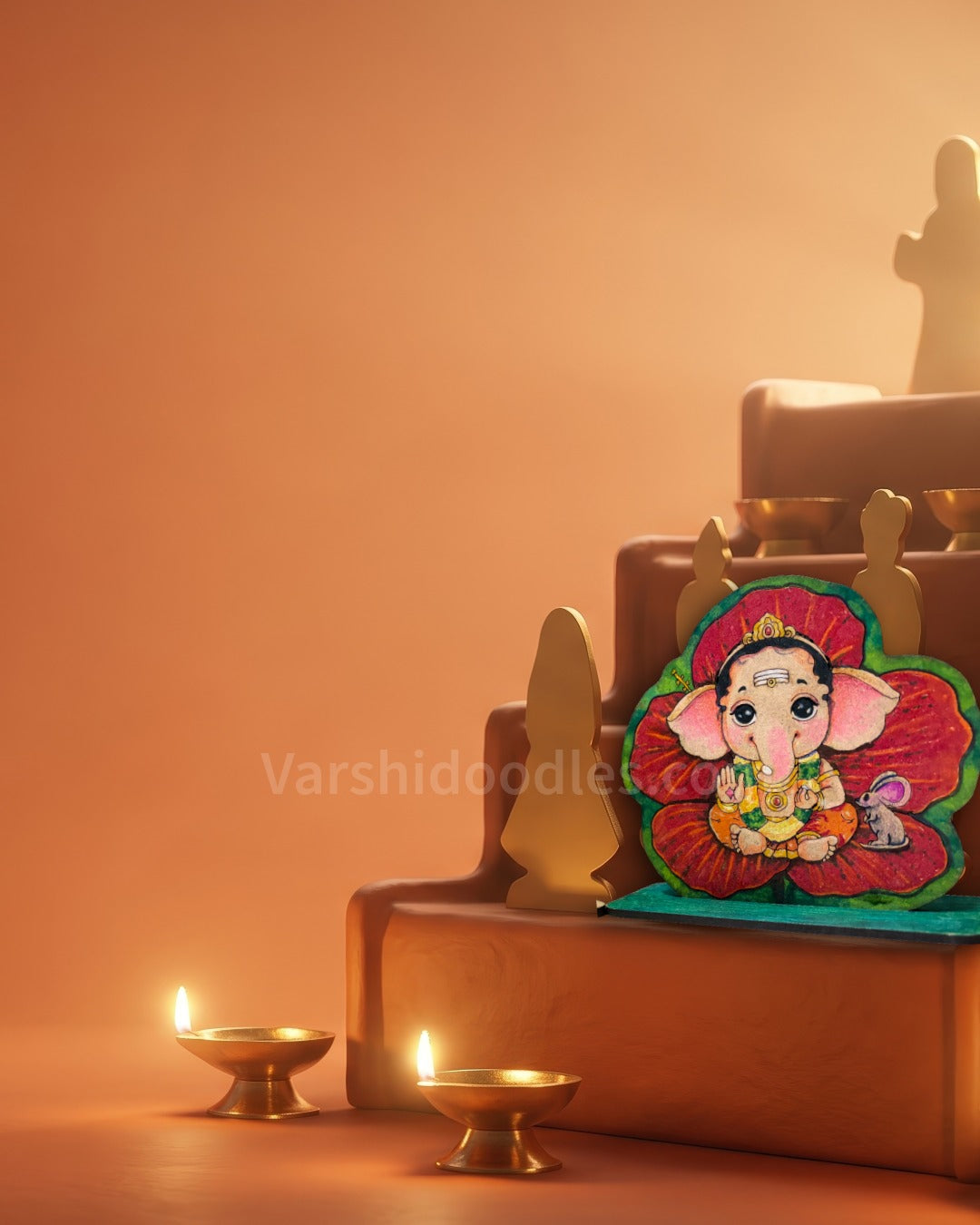 Ganesha Standee || DIY Colouring || MDF standee