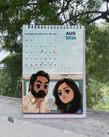 Frames of love  || DESK CALENDAR || Free shipping