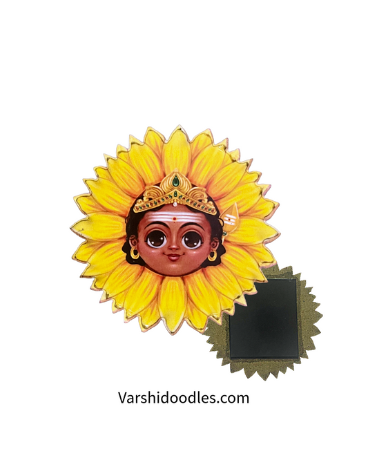 🧲 Sunflower Murugan MAGNET  || Free shipping || buy 2 or more to get Discounts!!