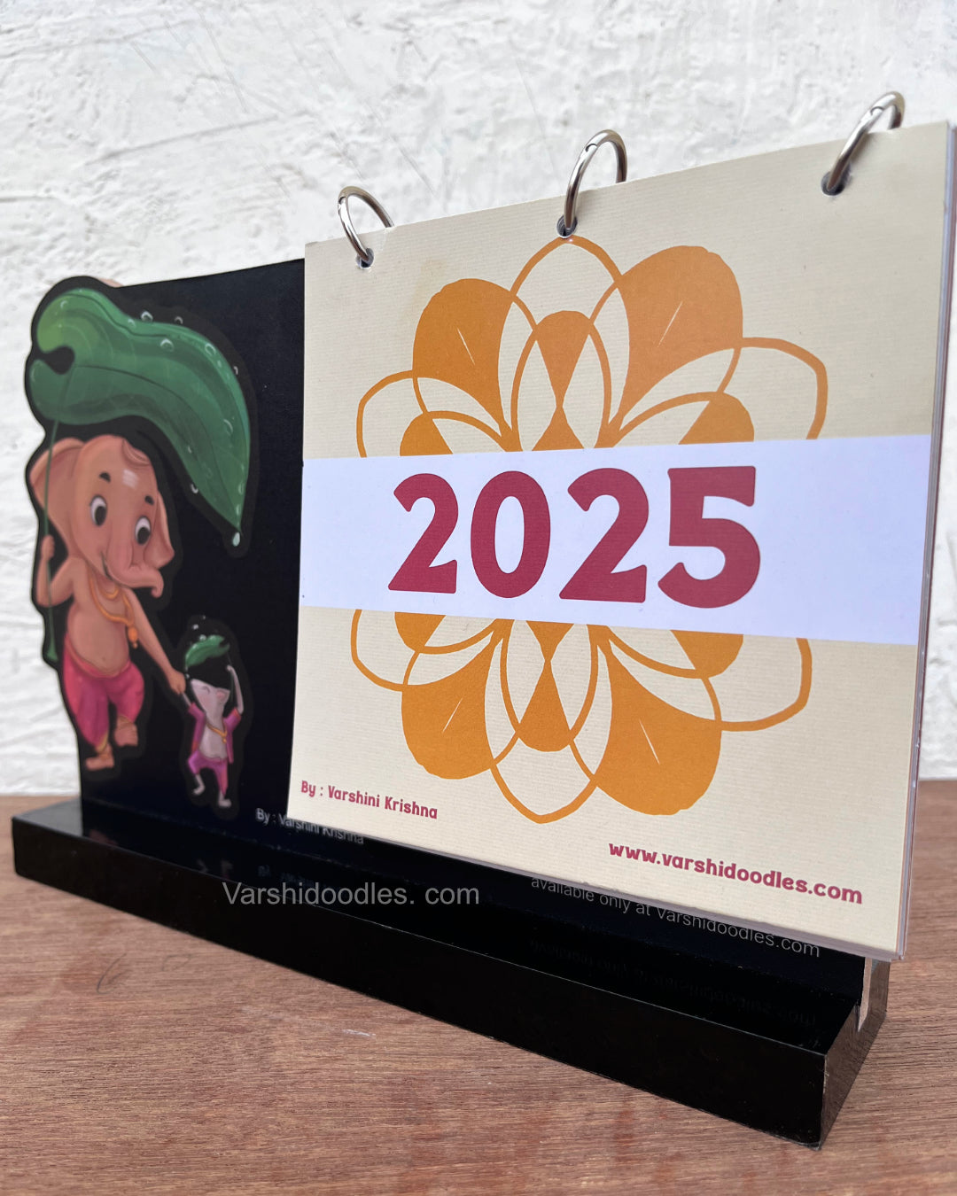 Bala Ganesha || PREORDER || wooden desk calendar 2025 || your new desk buddy.!!