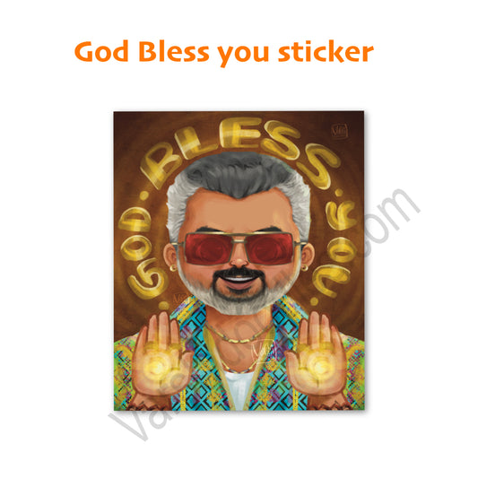 God bless you sticker || mini avatar || AK