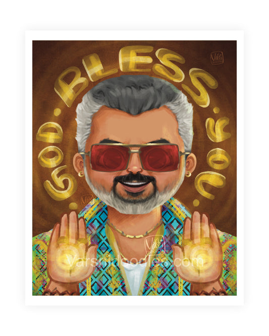 God Bless you  || AK 🔥 || Art print|| mini avatar poster