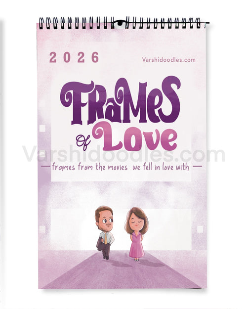 Frames of love  || WALL CALENDAR || Free shipping || pre-order