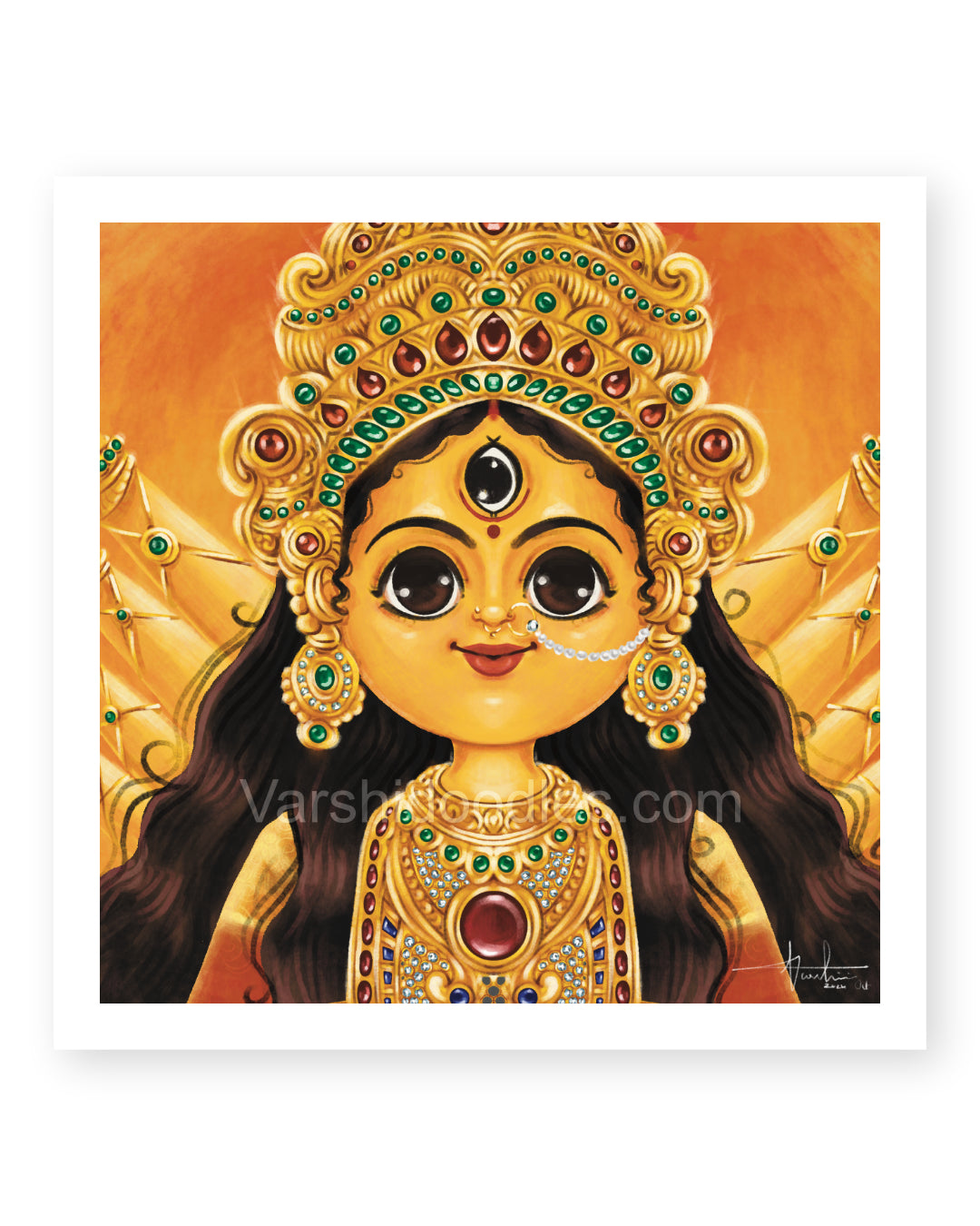 Durga - mini avatar version || Art print