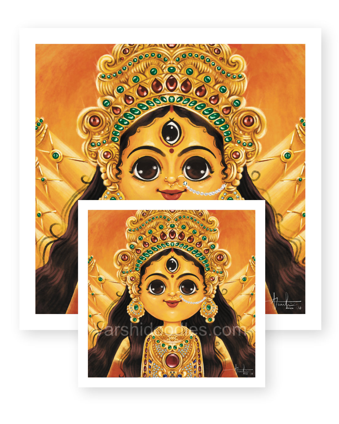 Durga - mini avatar version || Art print