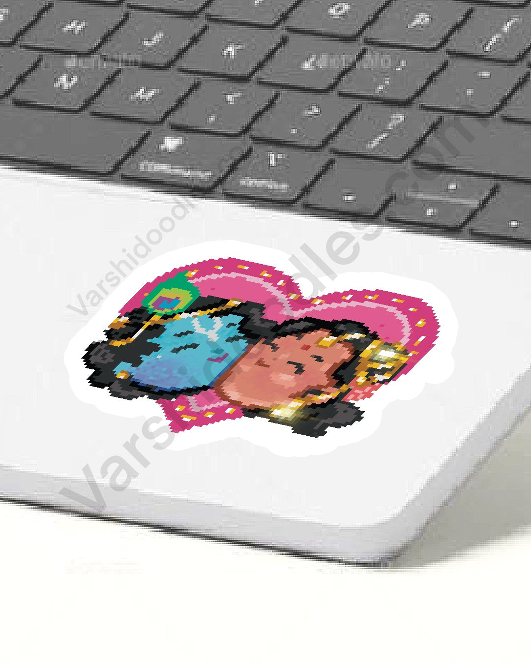 Radha krishna || vinyl sticker || 7cm