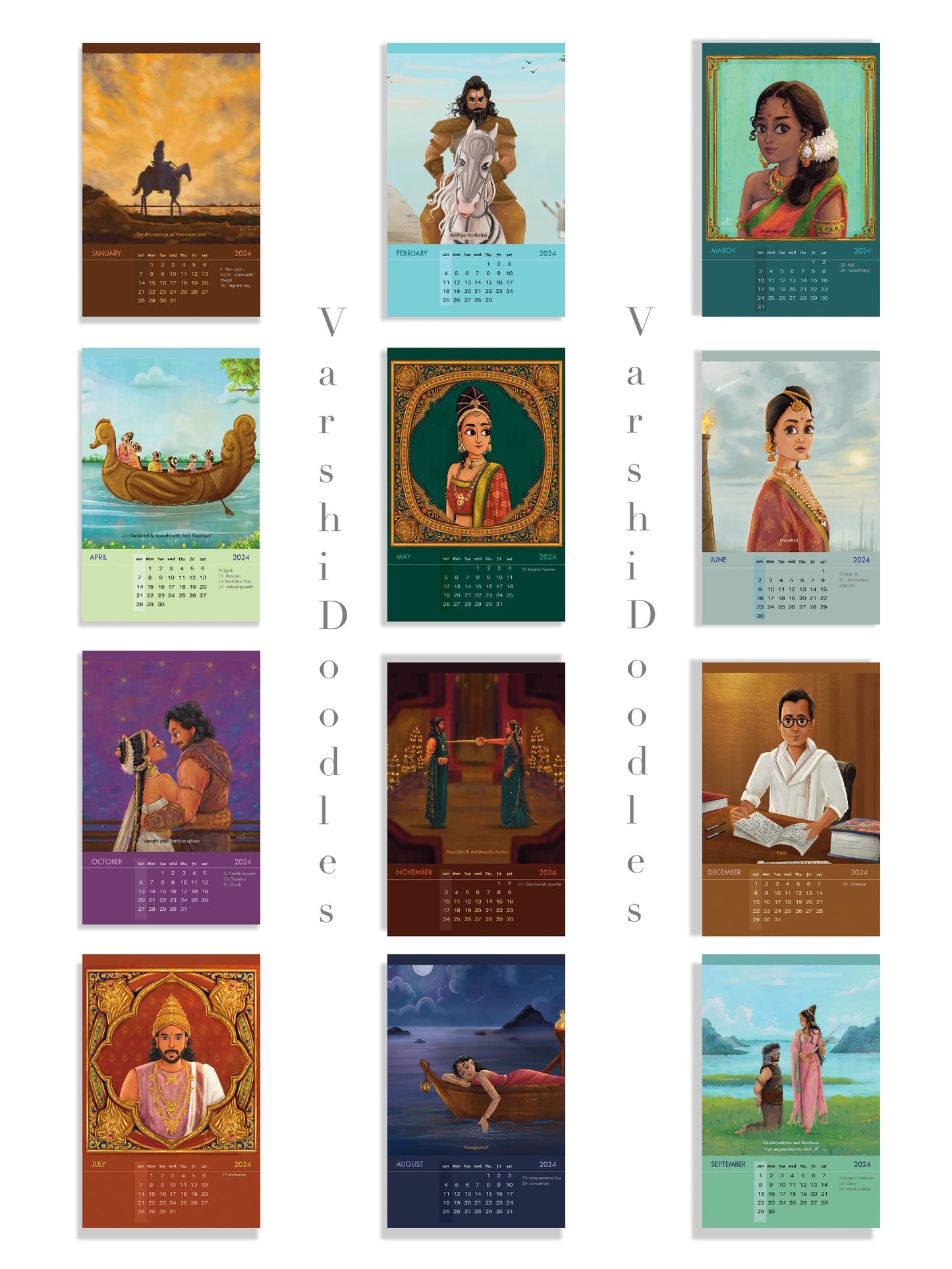 Ponniyin Selvan || Desktop calendar ||