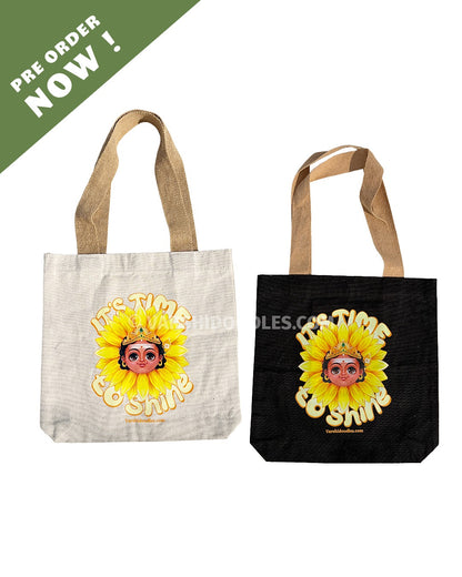 Murugan “it's time to shine “ Tote bag || PRE ORDER || FREE SHIPPING || Pre-order closes Sep 30 || Ships from Oct 1st week