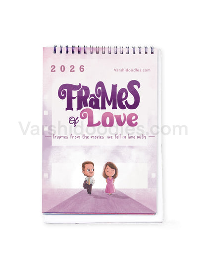 Frames of love  || DESK CALENDAR || Free shipping