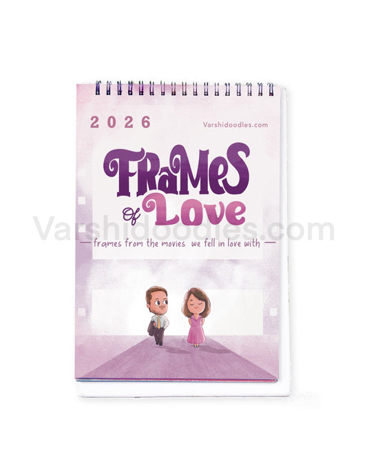Frames of love  || DESK CALENDAR || Free shipping