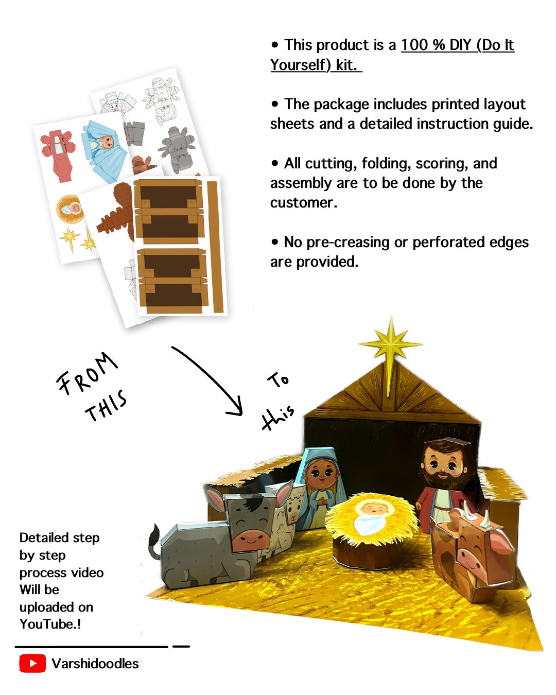 DIY NATIVITY SCENE KIT || PAPCONS