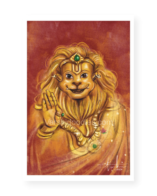 Narasimha 🌻|| Art print