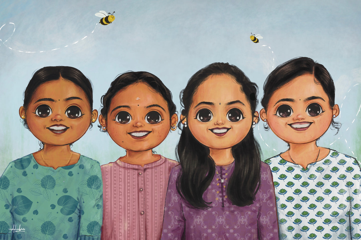 Mini avatars || soft copy / Framed