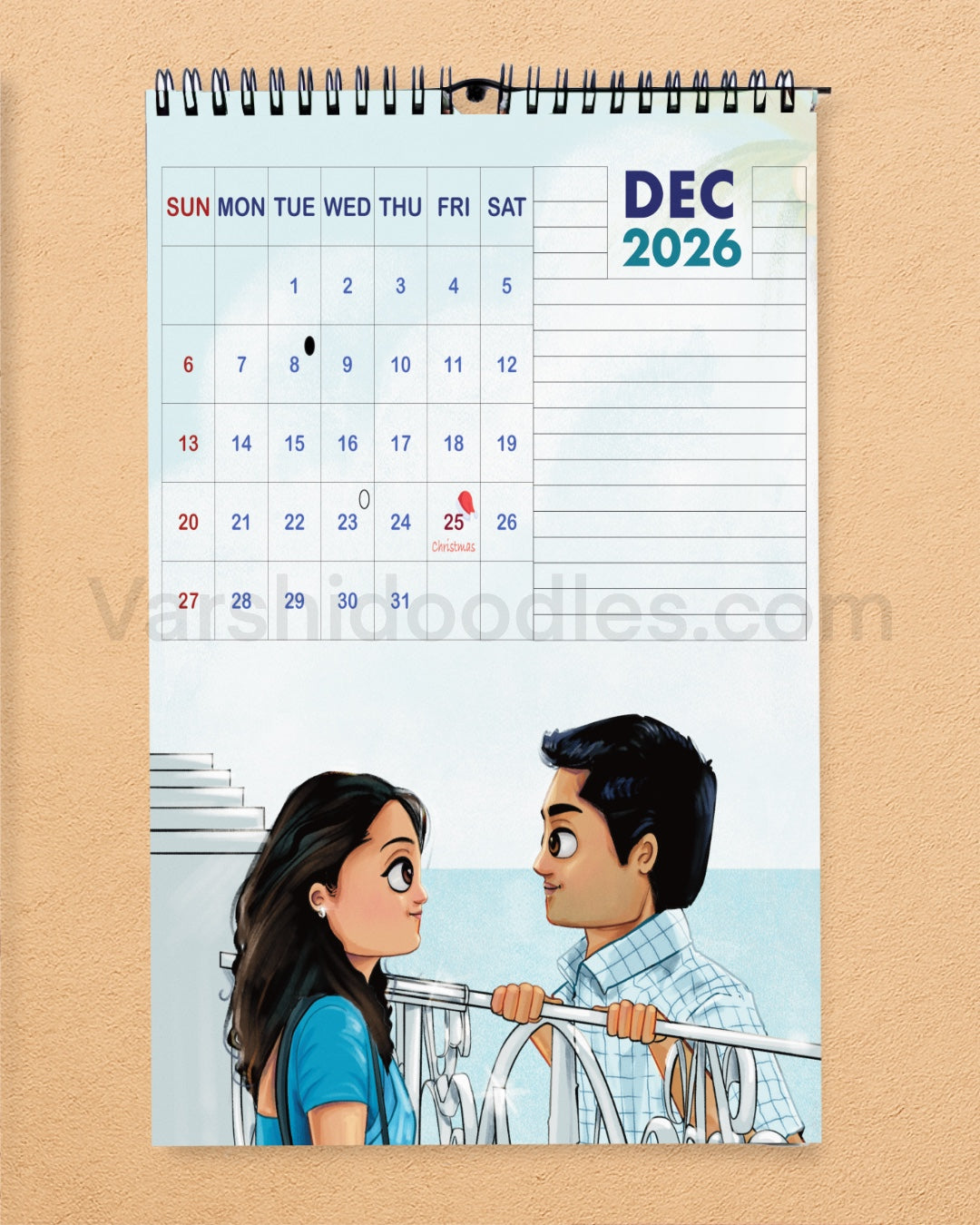 Frames of love  || WALL CALENDAR || Free shipping || pre-order