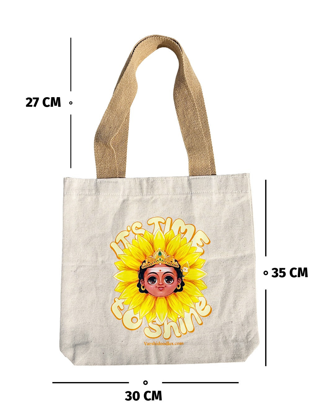 Murugan “it's time to shine “ Tote bag || PRE ORDER || FREE SHIPPING || Pre-order closes Sep 30 || Ships from Oct 1st week
