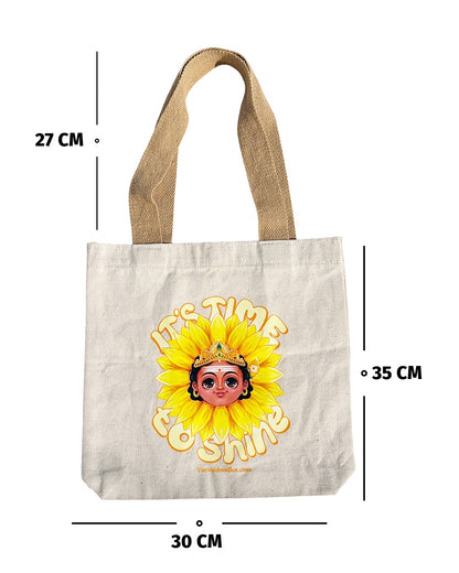 Murugan “it's time to shine “ Tote bag || PRE ORDER || FREE SHIPPING || Pre-order closes Sep 30 || Ships from Oct 1st week