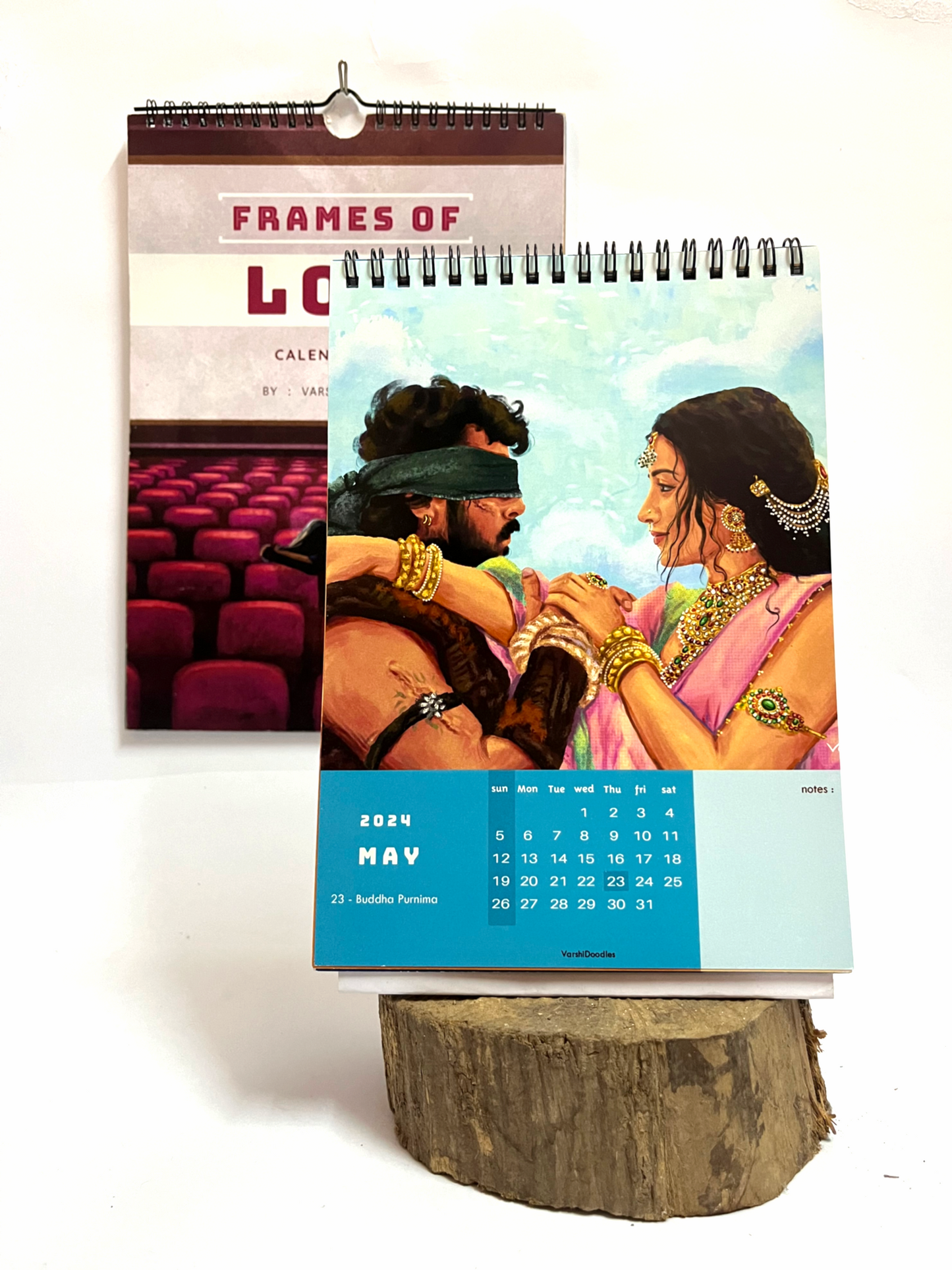 Frames of love || Desktop calendar || Free shipping