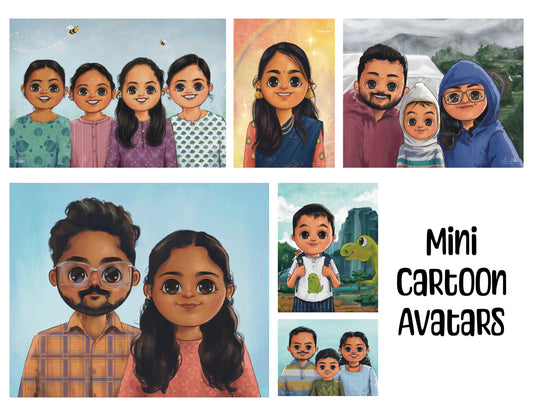 Mini avatars || soft copy / Framed