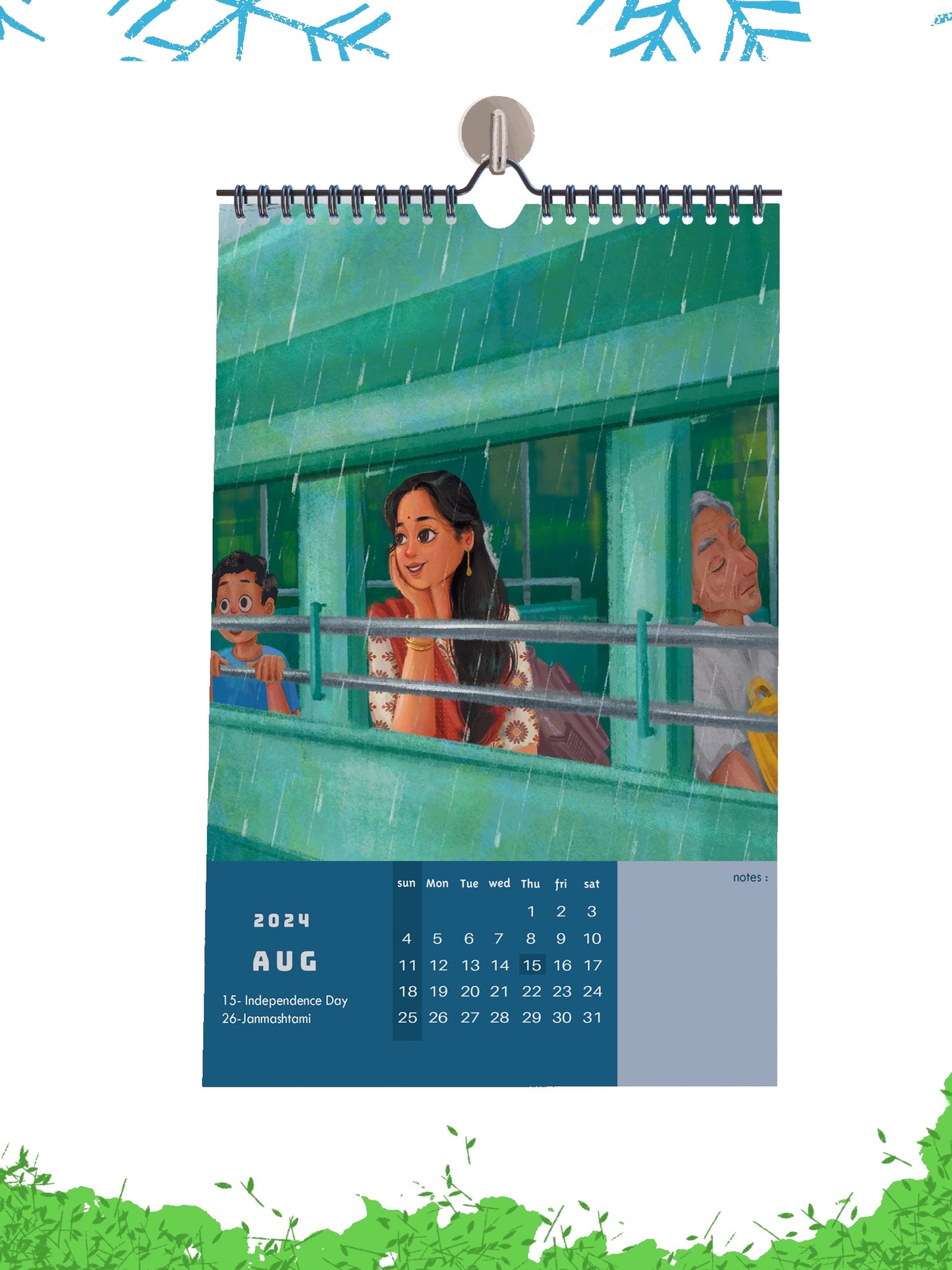 Chinna Chinna Aasai || Wall calendar || Free shipping