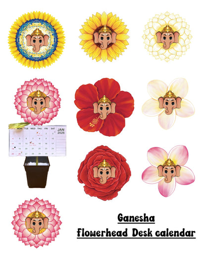 FLOWER HEADS || Monthly calendar || Free shipping