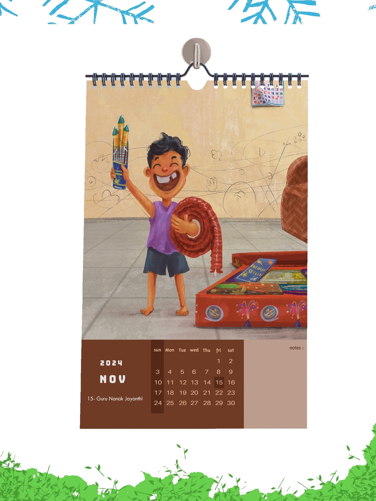 Chinna Chinna Aasai || Wall calendar || Free shipping