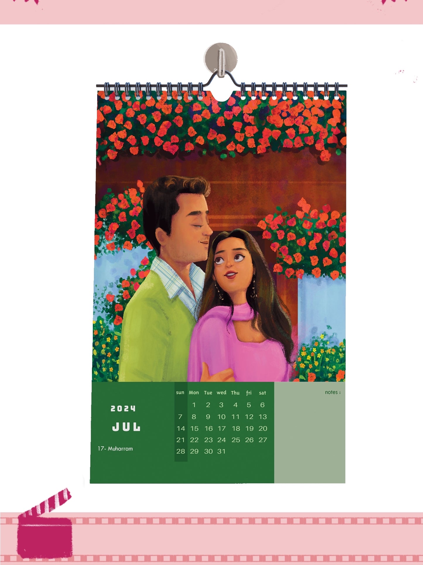 Frames of love || Wall calendar || Free shipping