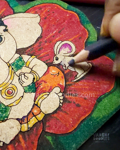 Ganesha Standee || DIY Colouring || MDF standee