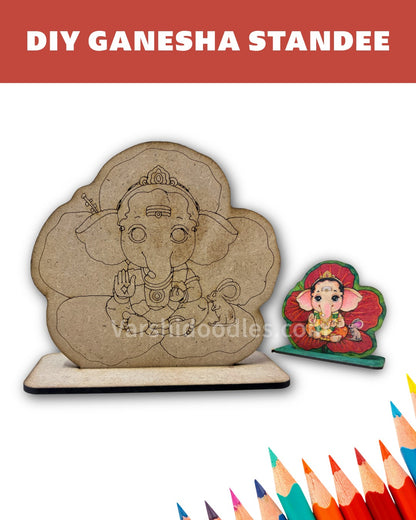 Ganesha Standee || DIY Colouring || MDF standee