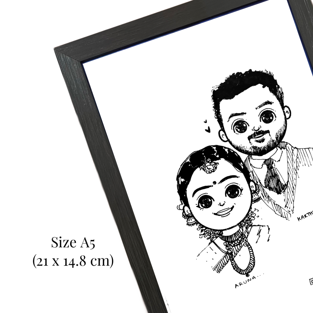 Mini Cartoon Avatars || Size A5 || Hand drawn