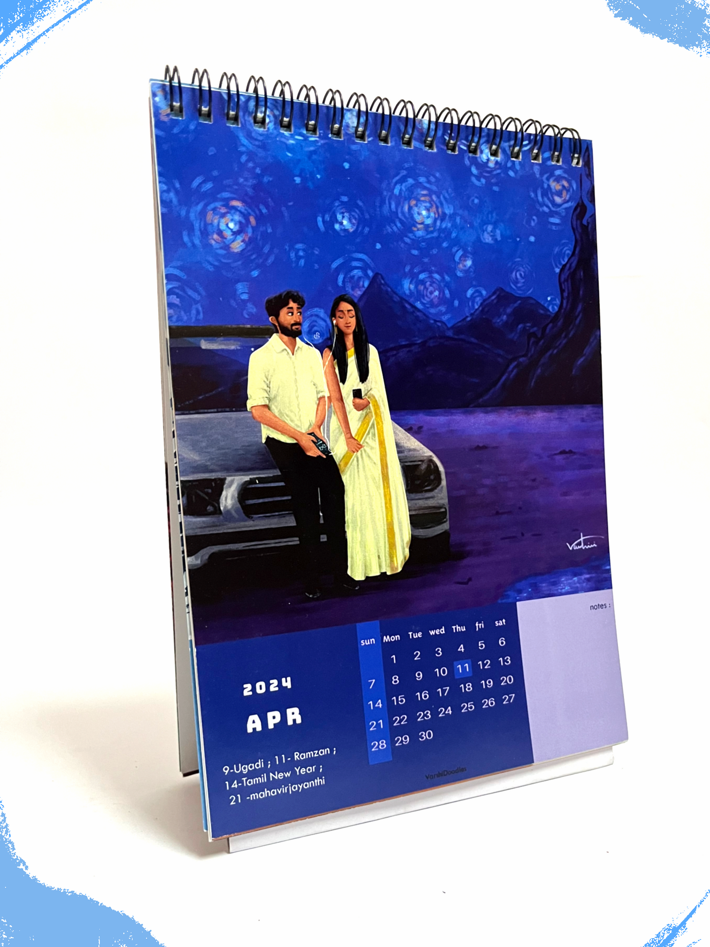 Frames of love || Desktop calendar || Free shipping