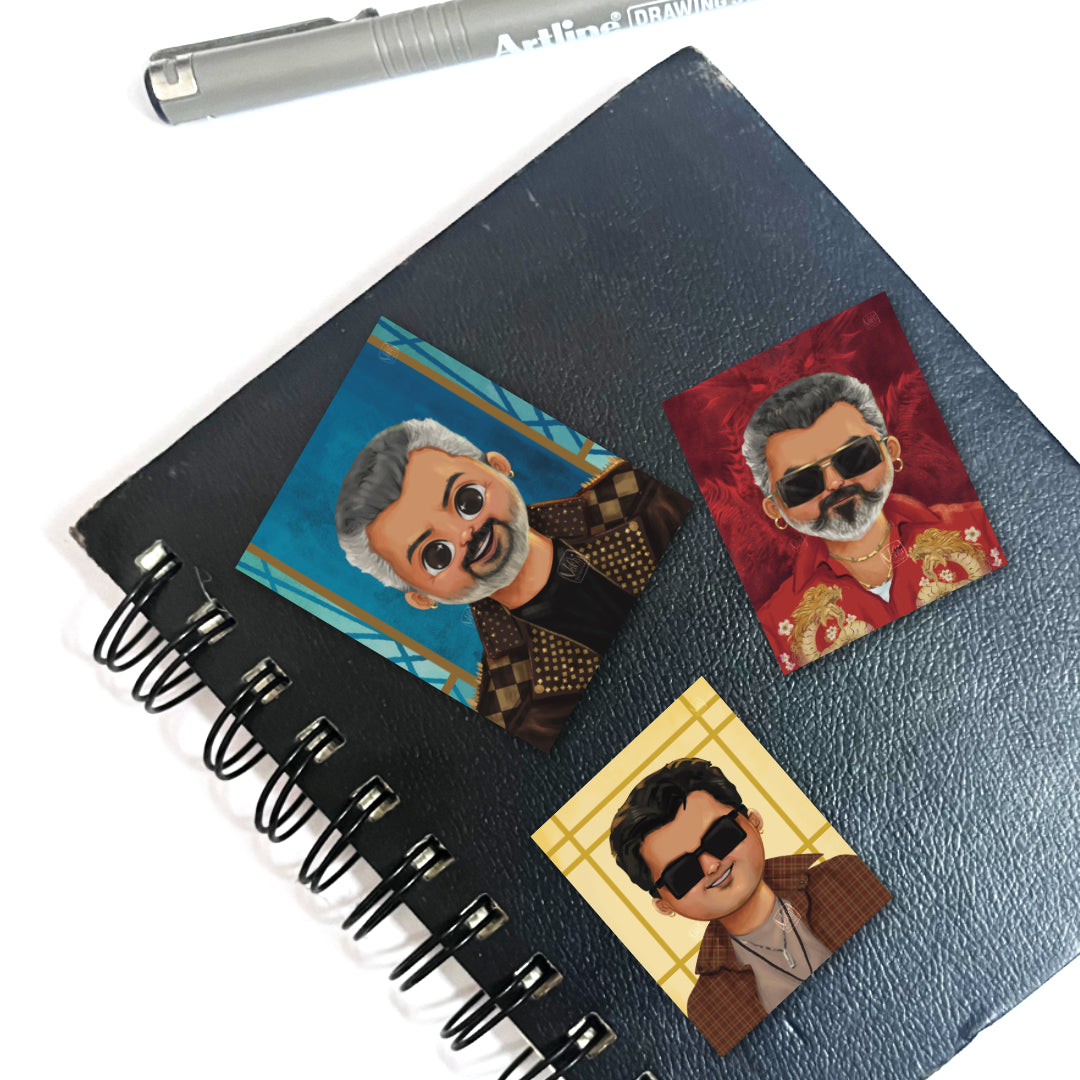 Good bad ugly AK sticker pack of 5 || mini avatar || AK