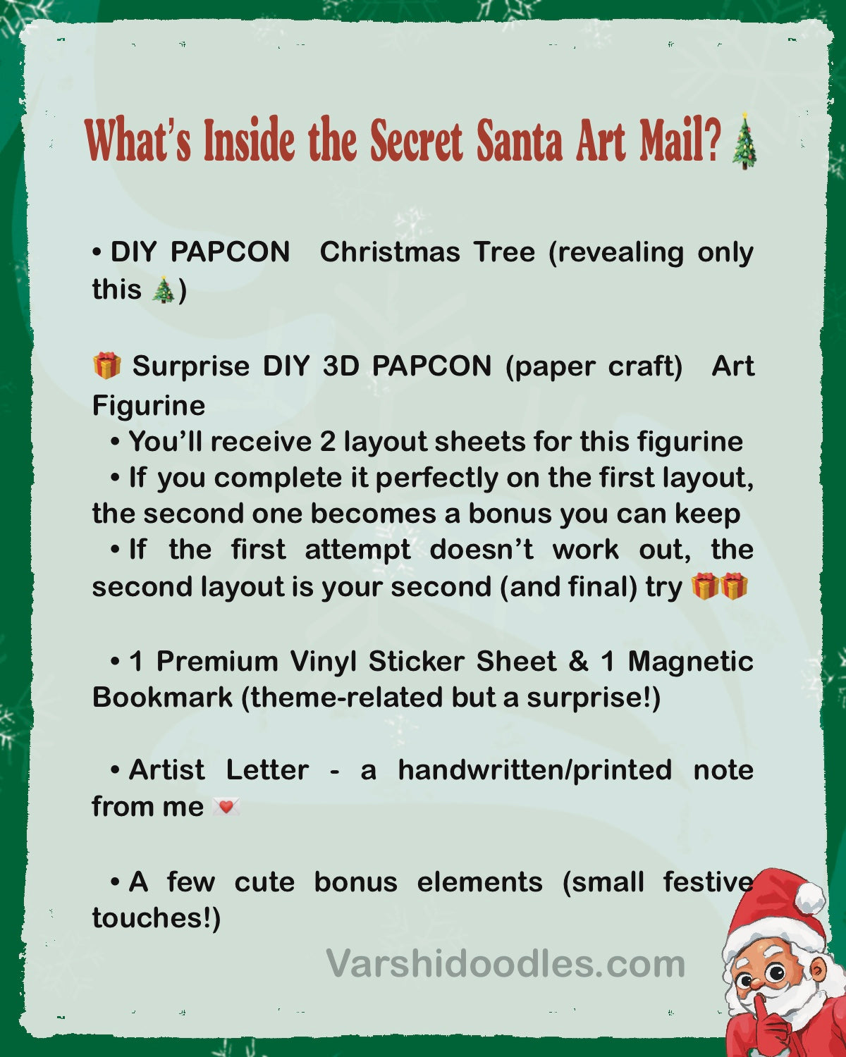 Secret Santa Art mail.!! || shipping( Dec 1 to Dec5 ) ||FREE SHIPPING