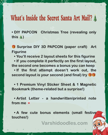 Secret Santa Art mail.!! || shipping( Dec 1 to Dec5 ) ||FREE SHIPPING