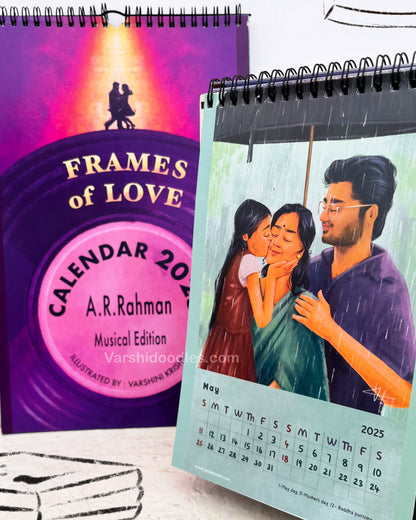 Frames of love 2025 || DESK CALENDAR ||