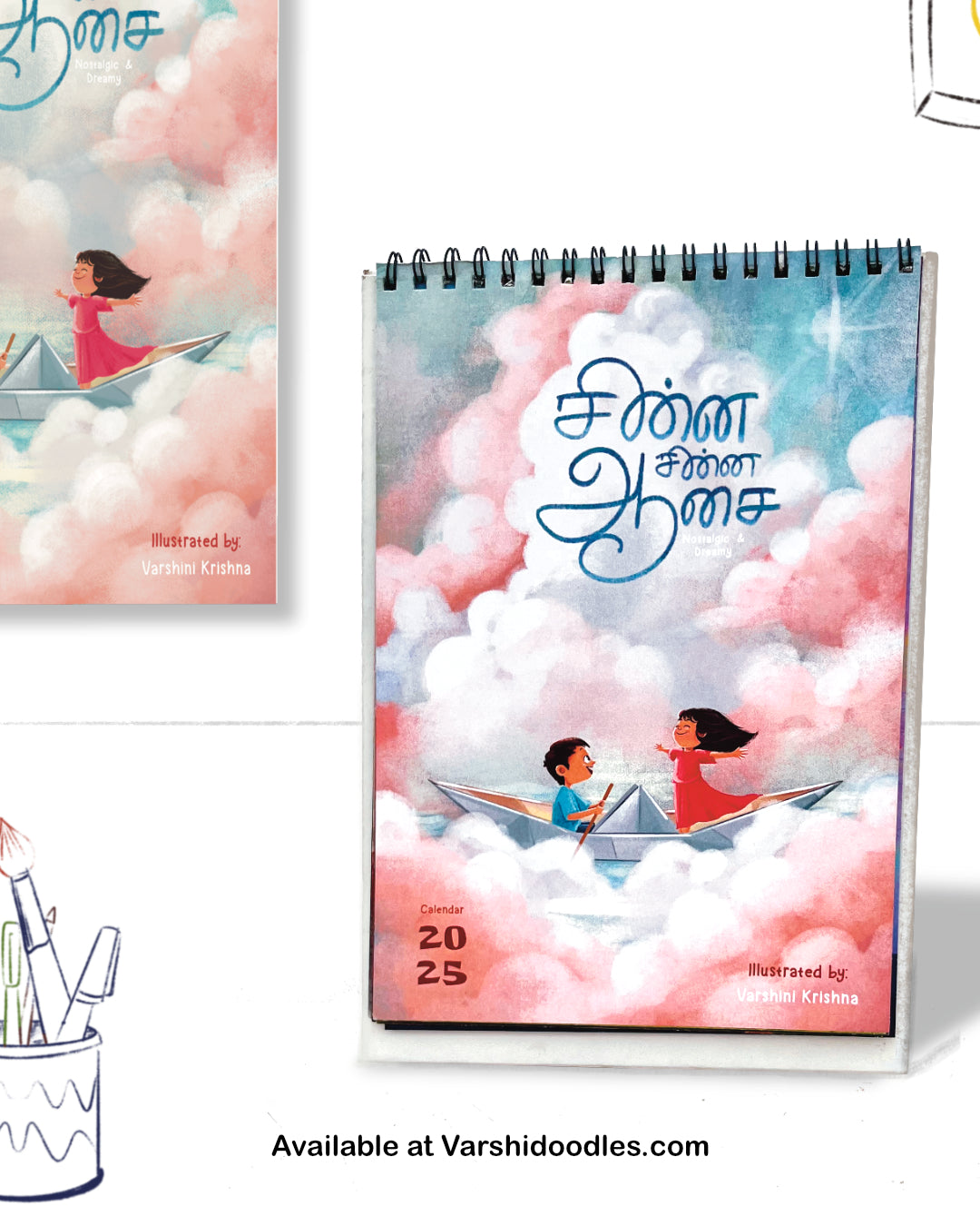 Chinna Chinna Aasai || WALL CALENDAR || Free shipping