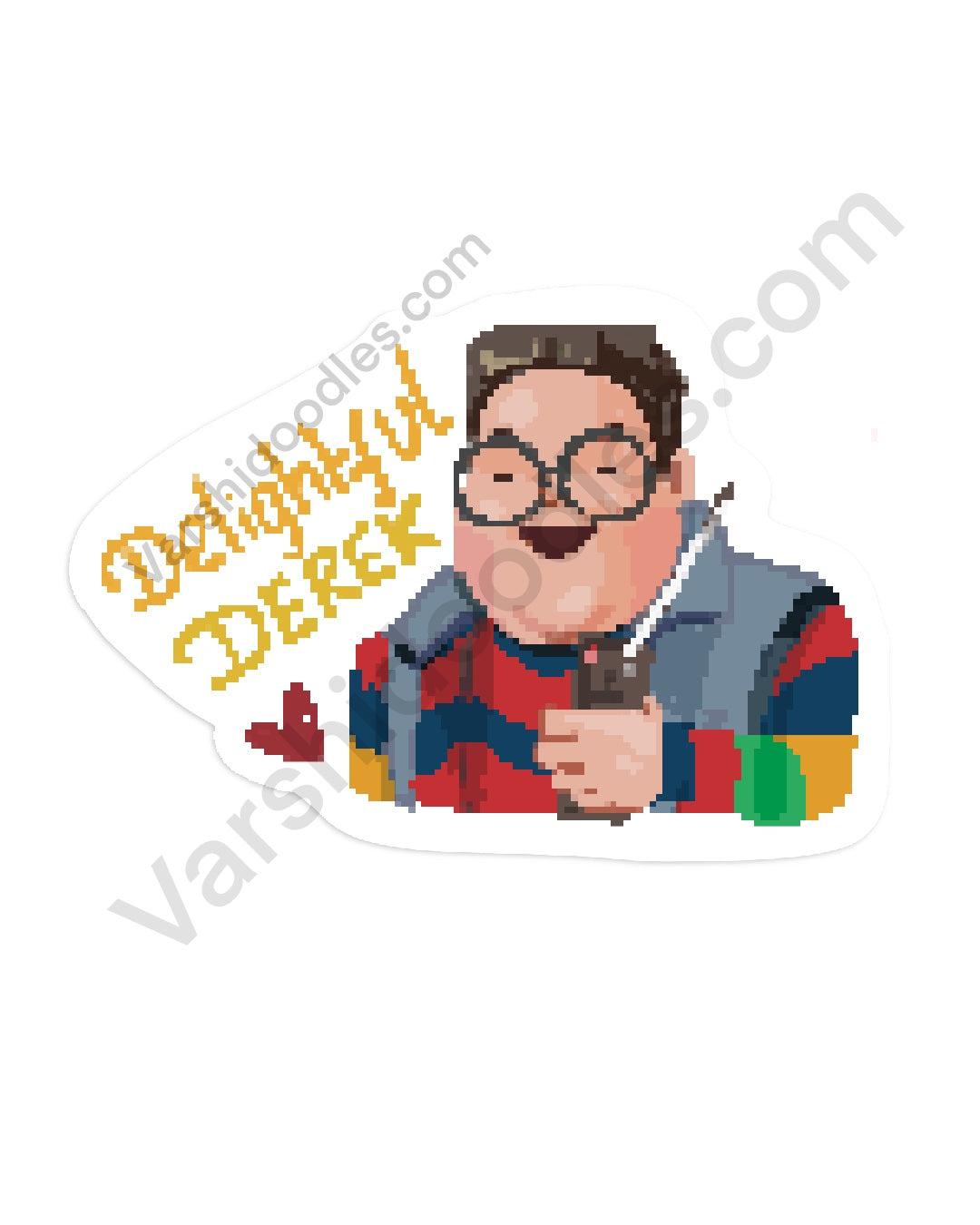 Delightful Derek || Stranger things S5 || vinyl sticker || 7cm