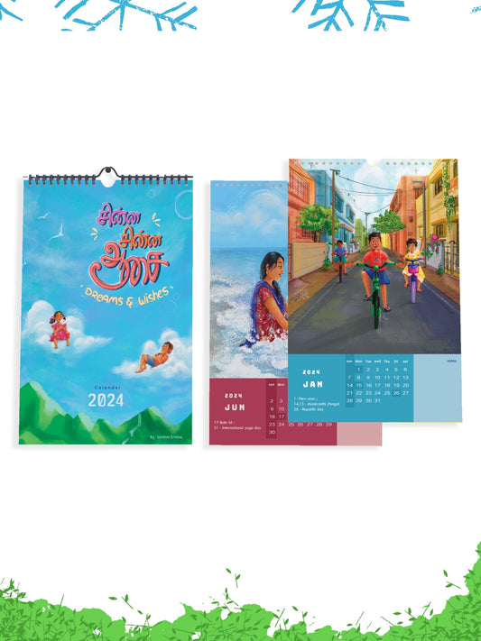 Chinna Chinna Aasai || Wall calendar || Free shipping