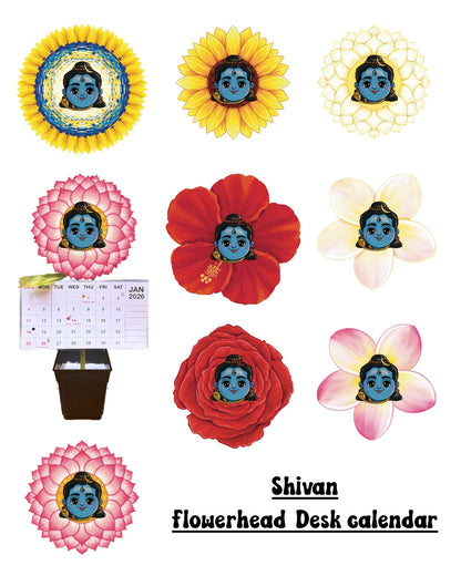 FLOWER HEADS || Monthly calendar || Free shipping