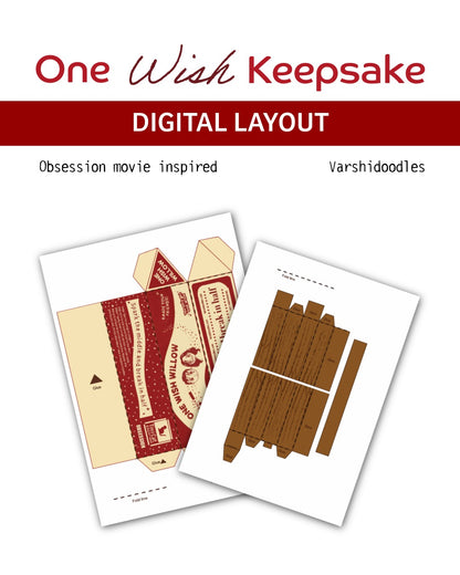 One wish layout PDF || Direct Digital download ||