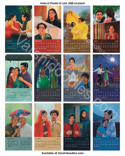 Frames of love 2025 || DESK CALENDAR ||