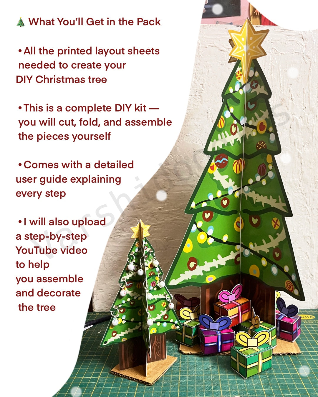 DIY CHRISTMAS TREE || 2 sizes || PAPCONS