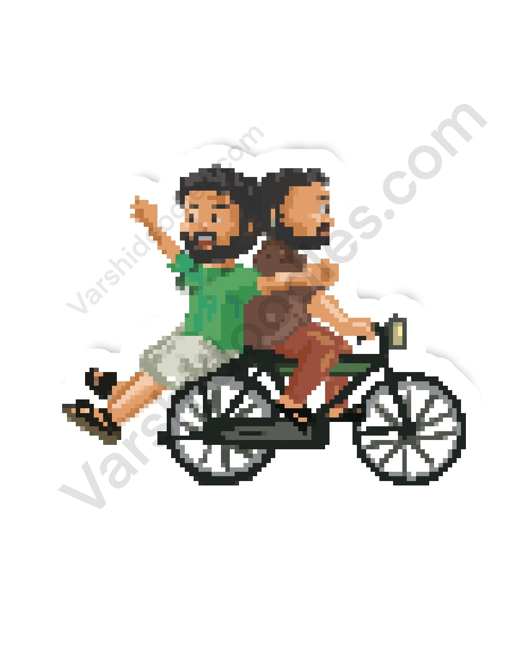 Meiyazhagan  || pixel art ||  vinyl sticker || 7cm