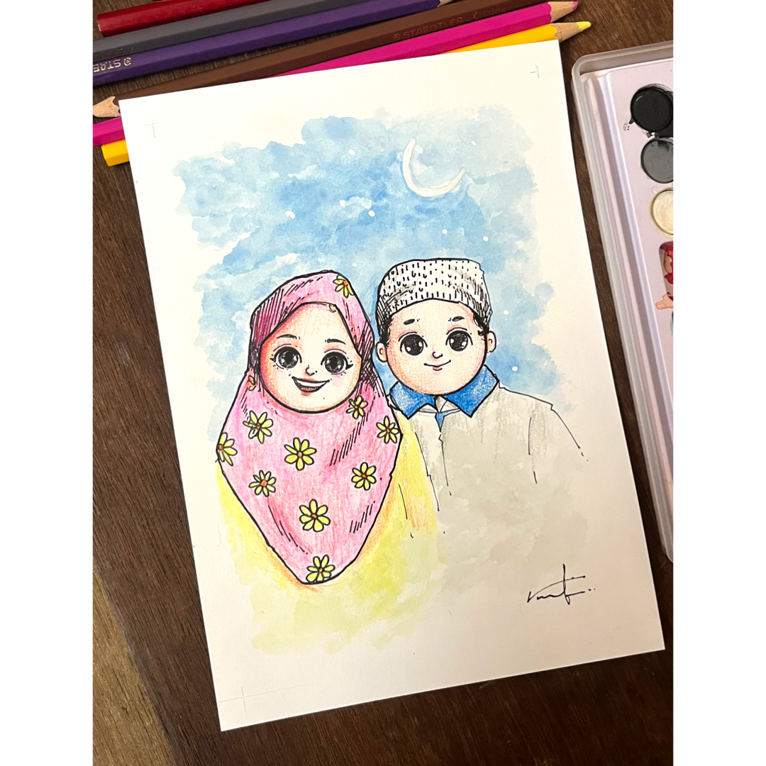 Mini Cartoon Avatars || Size A5 || Hand drawn