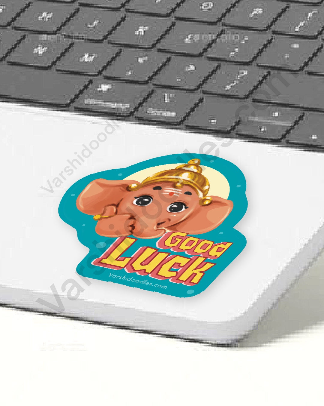 Good luck || Ganesha sticker || vinyl sticker || 7cm