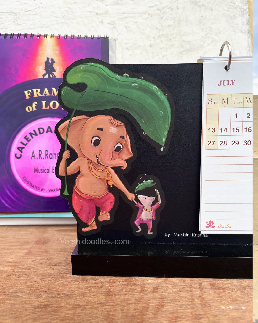 Bala Ganesha || PREORDER || wooden desk calendar 2025 || your new desk buddy.!!