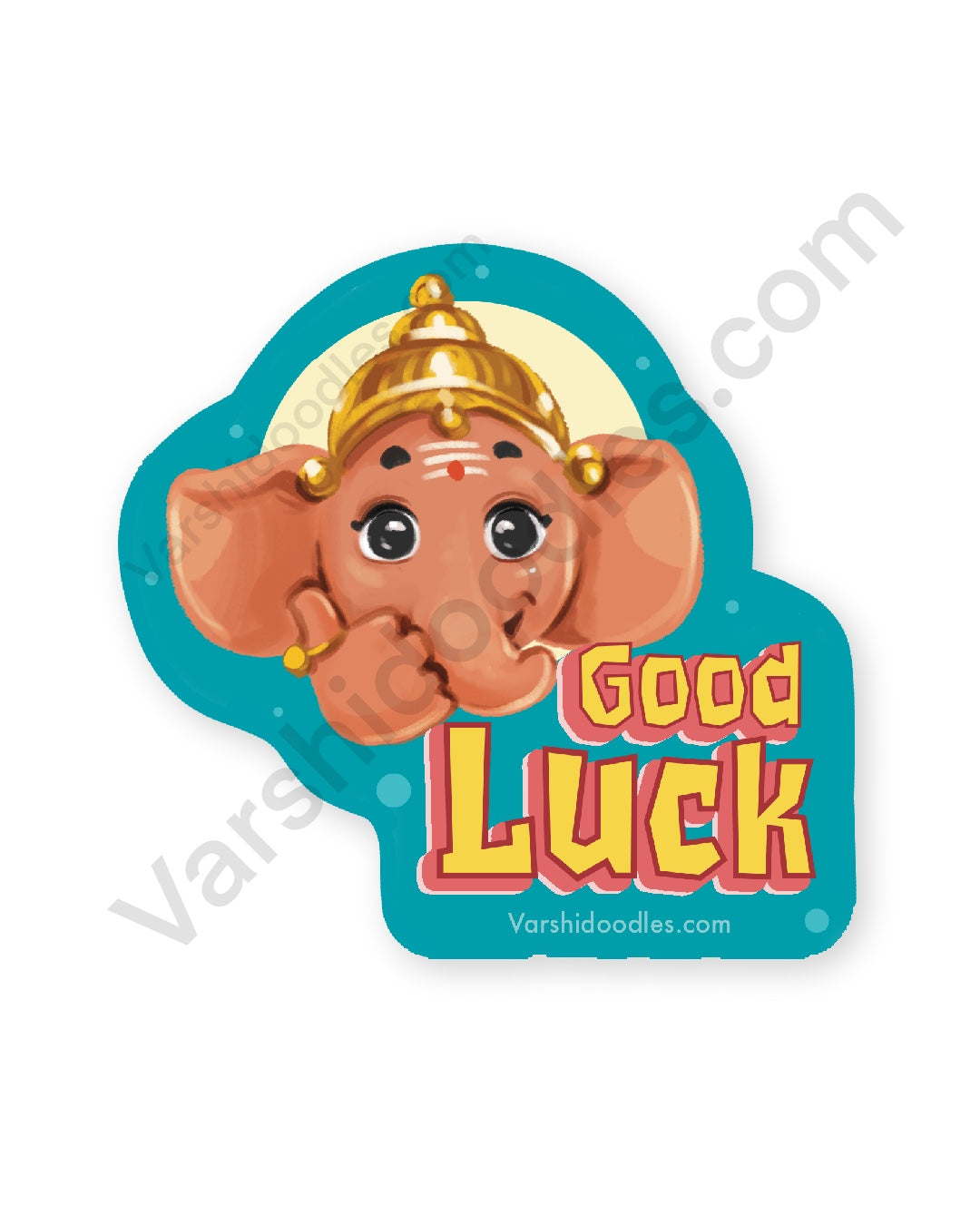 Good luck || Ganesha sticker || vinyl sticker || 7cm