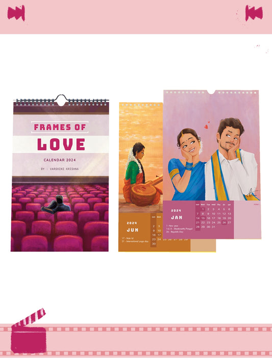 Frames of love || Wall calendar || Free shipping