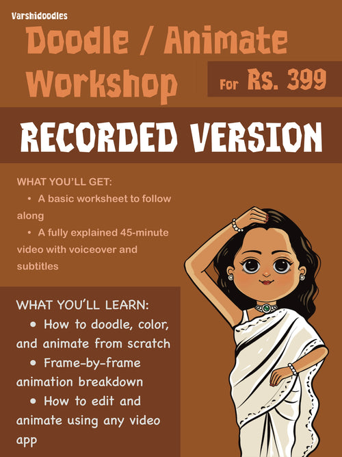 Doodle & Animate Workshop recording || direct digital download