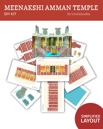 DIY MEENAKSHI AMMAN TEMPLE LAYOUT || Simplified version || DIY LAYOUT