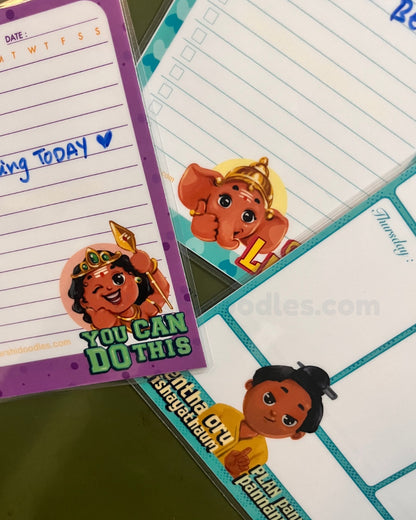 Good luck Ganesha || WEEKLY PLANNER || Magnetic || easy to write and wipe